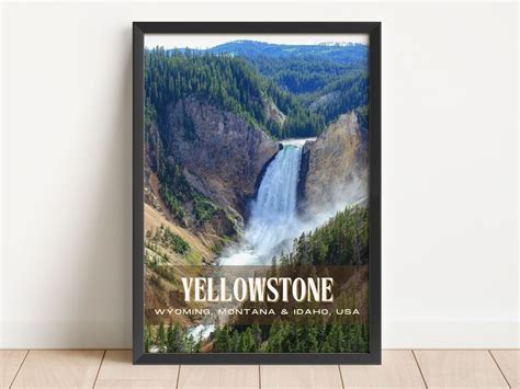 yellowstone retro poster|yellowstone pictures framed for living.